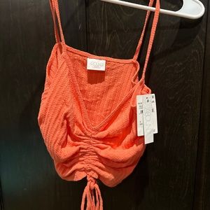 Brand New Coral Crop Top